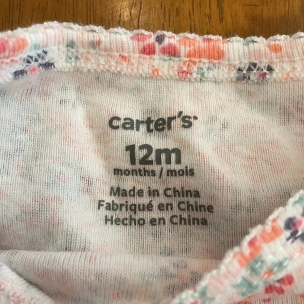 Carter’s Light blue and flower jumper outfit 009